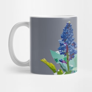 Blue Ginger, tropical flowering plant Mug